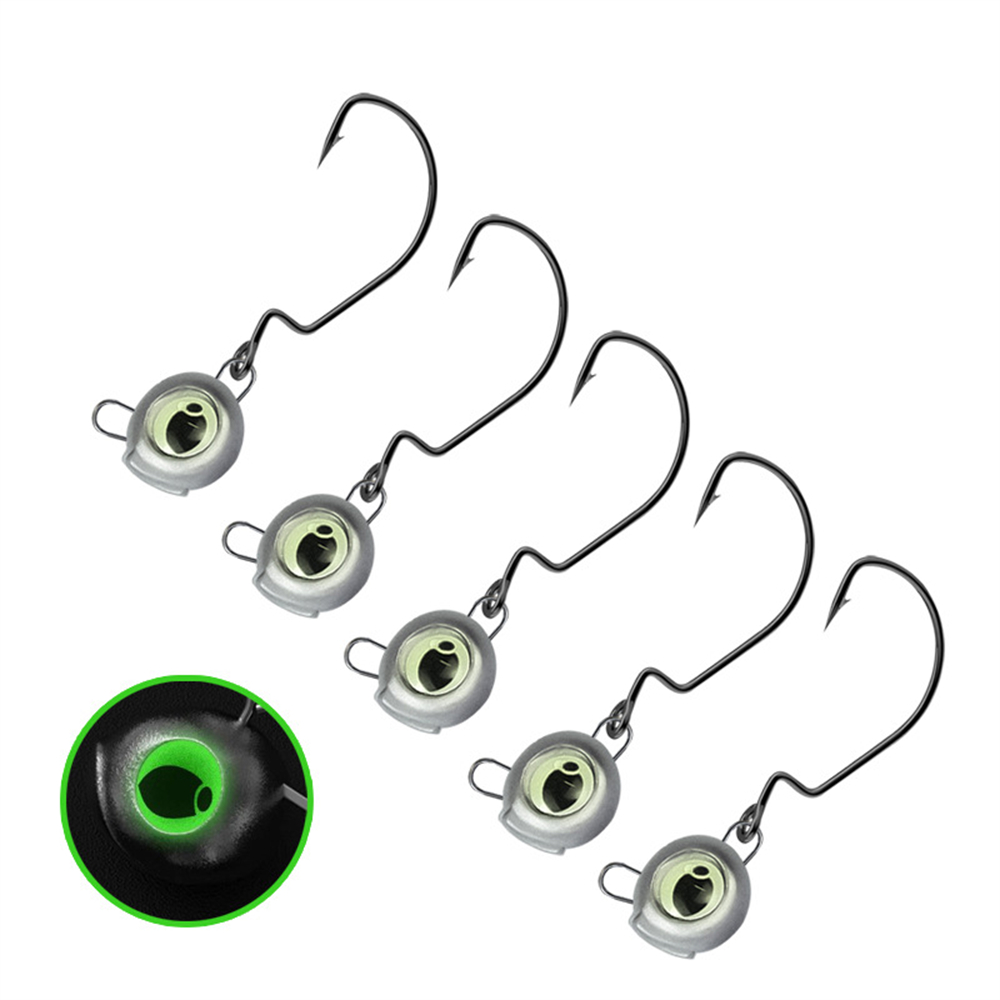Fishing Hook Weedless - 10 szt. Bezchwastowych głowic jigowych ze
