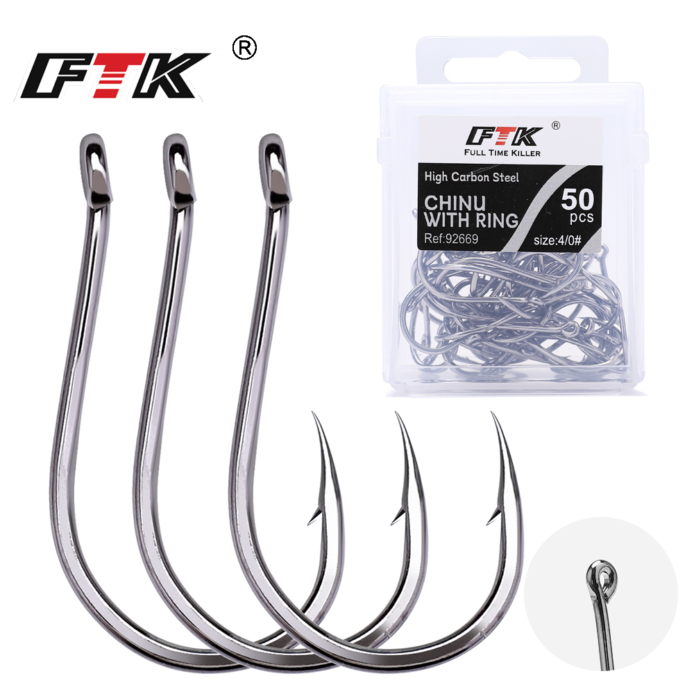 Fishing Hook Circle - Haczyk wędkarski FTK CHINU z oczkiem