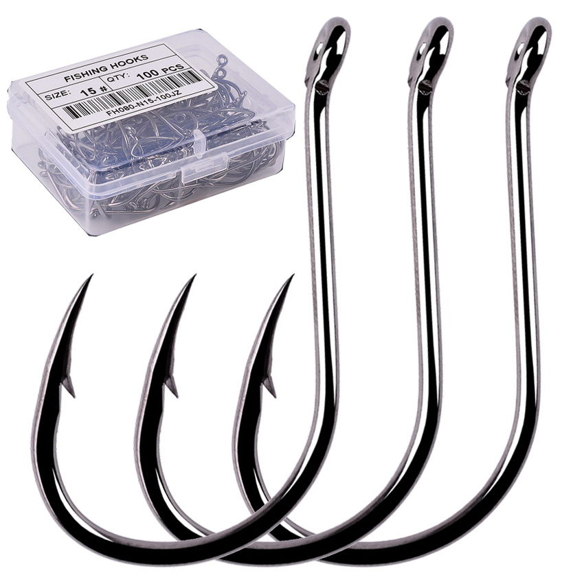 Fishing Hook Circle - Aorace 100 sztuk/pudło haczyki wędkarskie Iseama