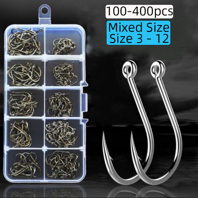 100-400 szt./pudełko 3 # -12 # – Fishing Hook Circle recenzja i cena