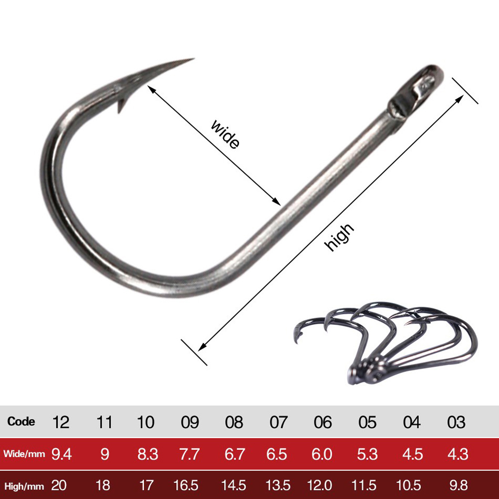 100-400 szt./pudełko 3 # -12 # – Fishing Hook Circle recenzja i cena
