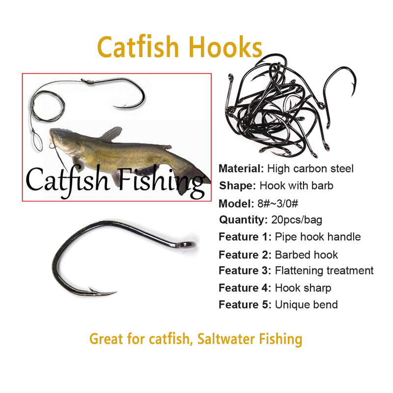 Wifreo 20szt V Shape Catfish H – Fishing Hook Assortment recenzja i cena