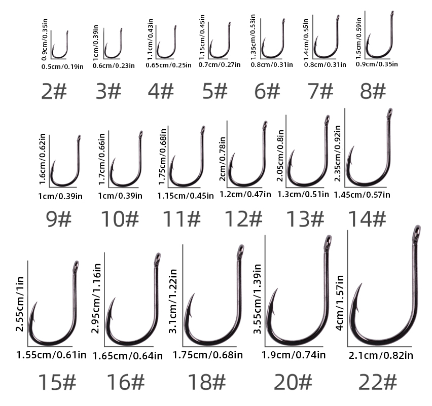 Aorace 100 sztuk/pudło haczyki – Fishing Hook Circle recenzja i cena
