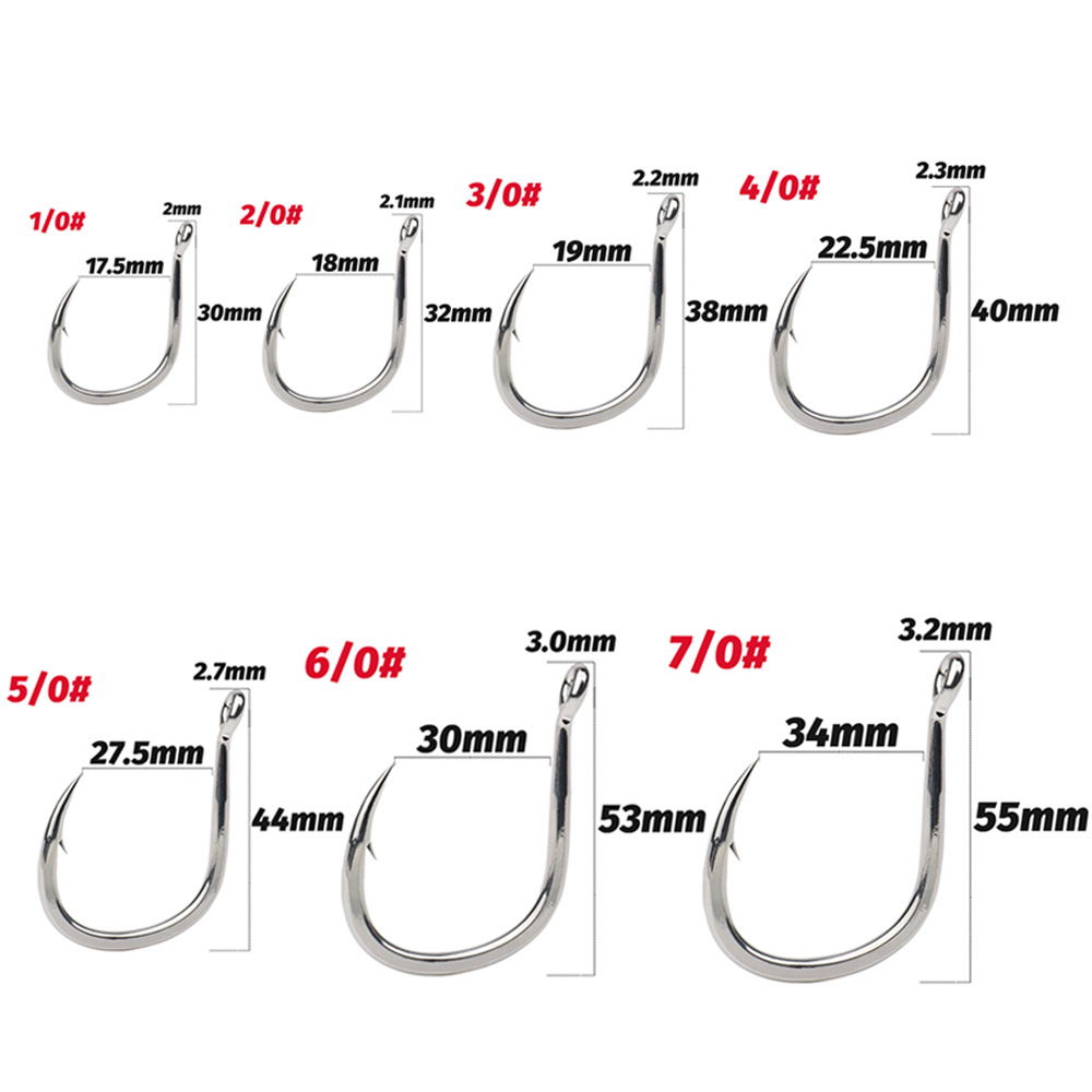 10 SZTUK Duży haczyk na ryby 1 – Fishing Hook Circle recenzja i cena